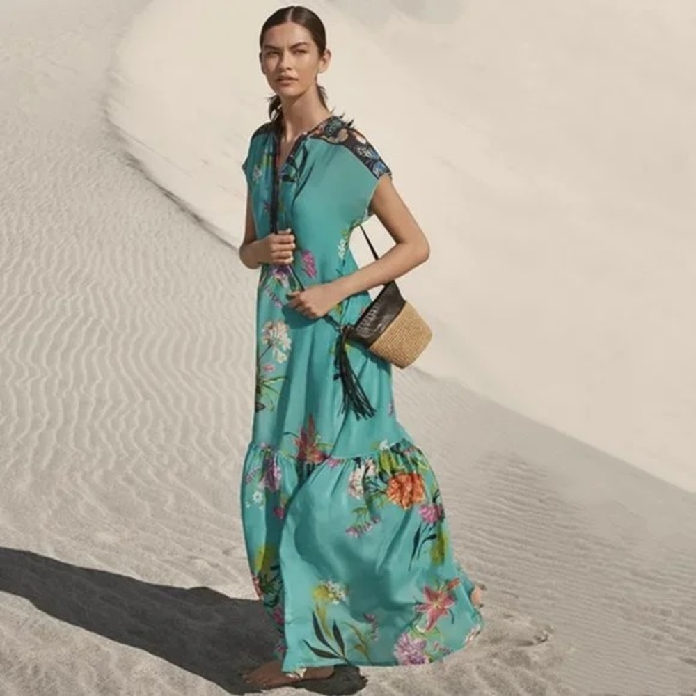 Johnny Was Panya Alba Maxi Dress sz S